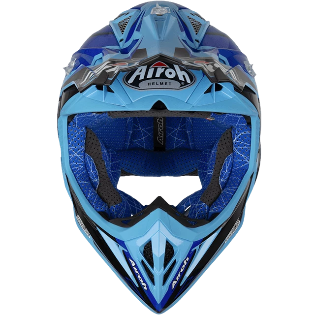 Airoh Aviator 2.2 Check Gloss Blue Helmet 4 Airoh Aviator 2.2 Check Gloss Blue Helmet - Image 2