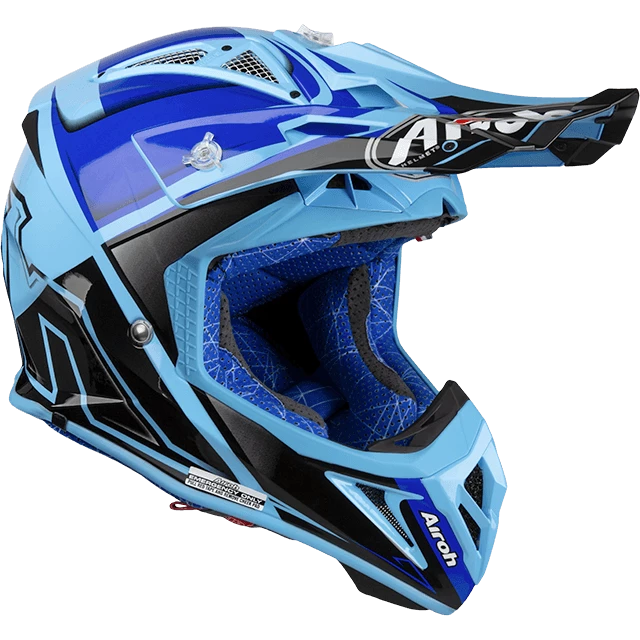 Airoh Aviator 2.2 Check Gloss Blue Helmet 5 Airoh Aviator 2.2 Check Gloss Blue Helmet - Image 3