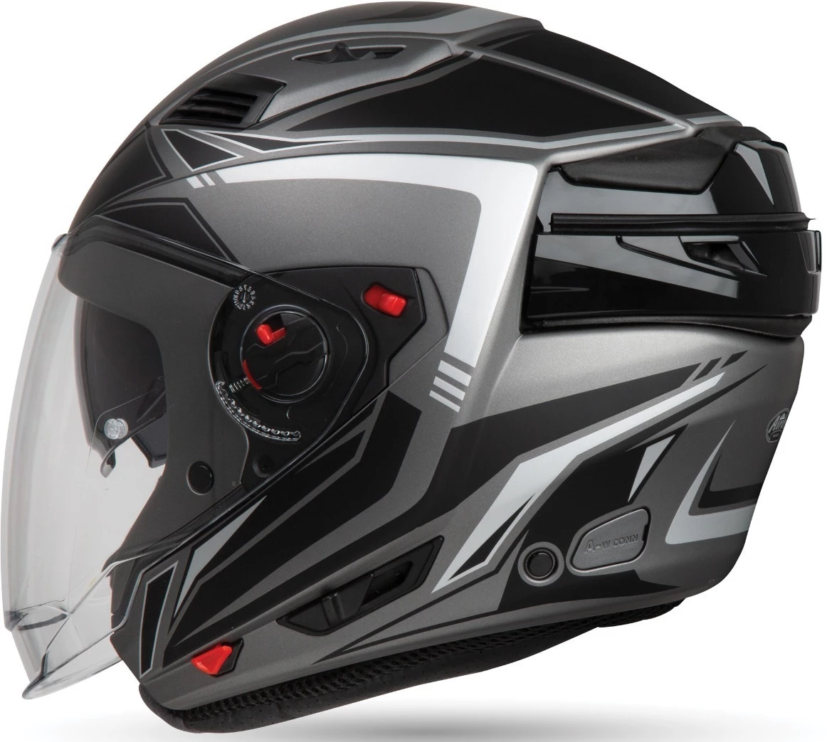 Airoh Executive Solid Gloss White Helmet 4 Airoh Executive Solid Gloss White Helmet - Image 2