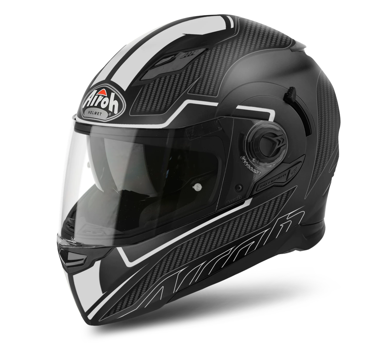 Airoh Movement-S Faster Matte Black/White Helmet 3 Airoh Movement-S Faster Matte Black/White Helmet
