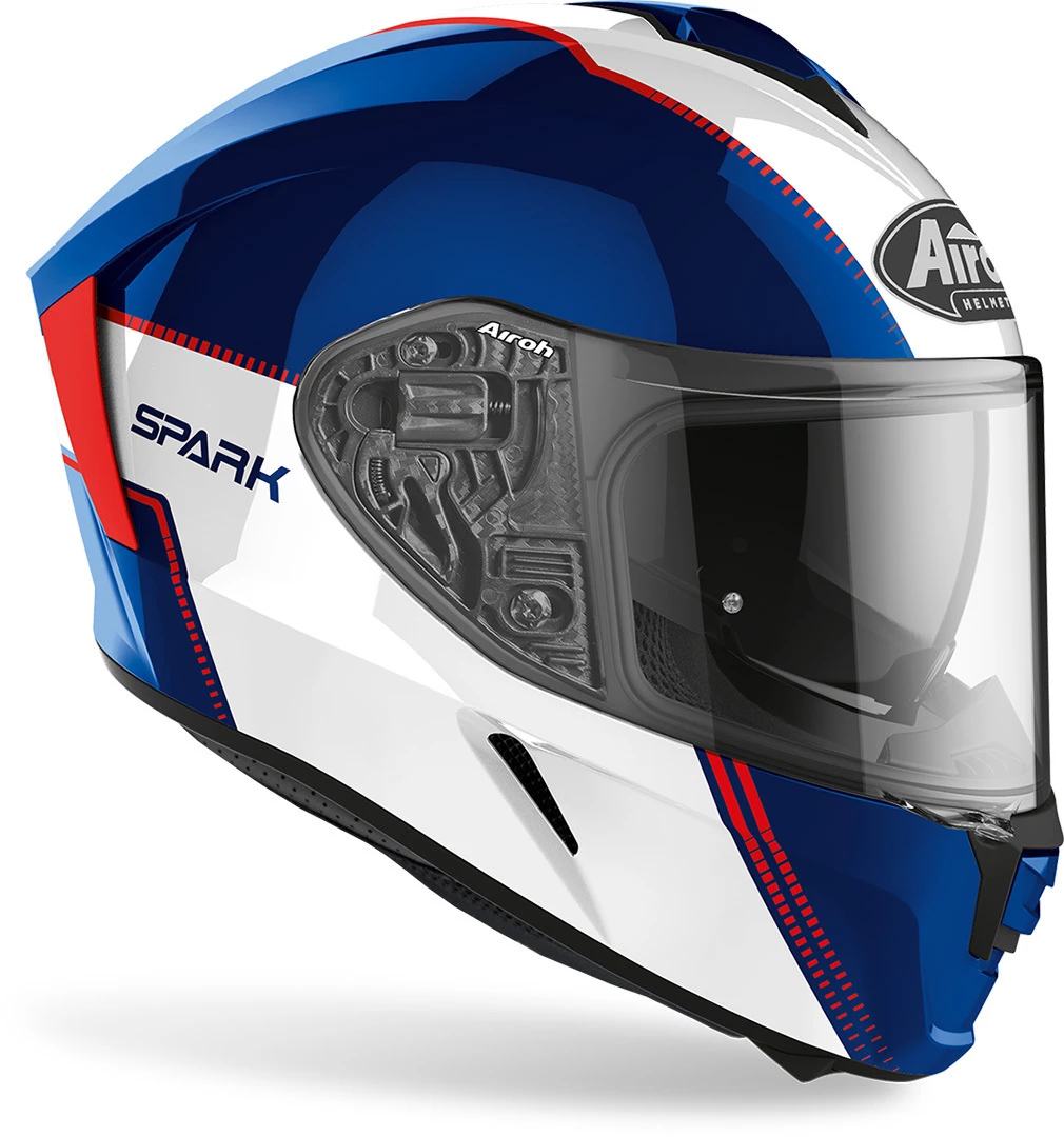 Airoh Spark Flow Gloss Blue/Red Helmet 4 Airoh Spark Flow Gloss Blue/Red Helmet - Image 2