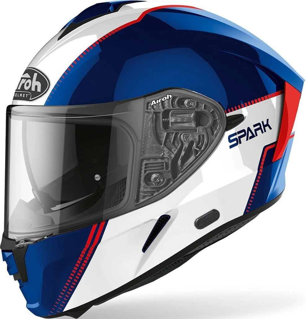 Airoh Spark Flow Gloss Blue/Red Helmet 3 Airoh Spark Flow Gloss Blue/Red Helmet