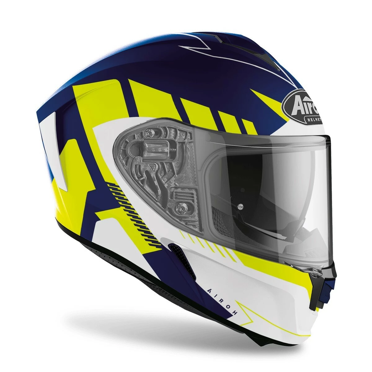Airoh Spark Rise Matte Blue/Yellow Helmet 4 Airoh Spark Rise Matte Blue/Yellow Helmet - Image 2