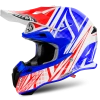 Airoh Terminator Cleft White/Red/Blue Helmet -Airoh sale2022 HATER12 ALT1 HOST