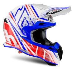 Airoh Terminator Cleft White/Red/Blue Helmet -Airoh sale2022 HATER12 ALT1 HOST 2