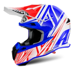 Airoh Terminator Cleft White/Red/Blue Helmet