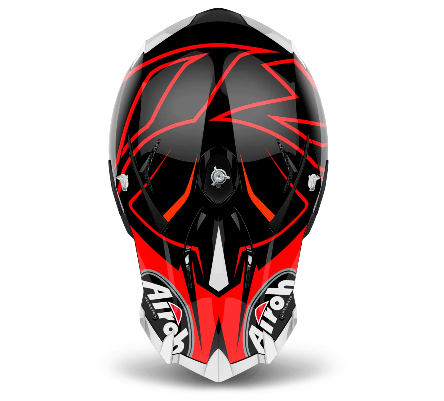 Airoh Terminator Open Vision Shock Red Helmet 7 Airoh Terminator Open Vision Shock Red Helmet - Image 5