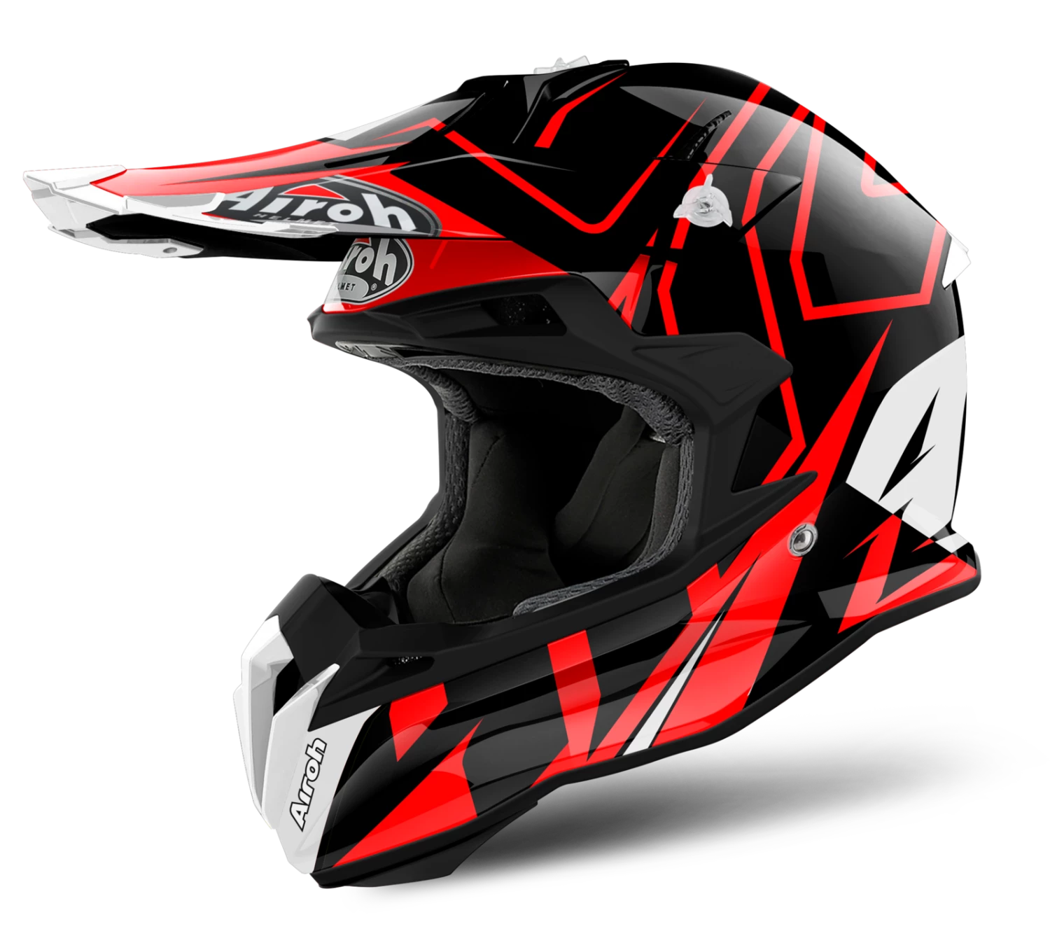 Airoh Terminator Open Vision Shock Red Helmet 3 Airoh Terminator Open Vision Shock Red Helmet