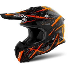 Airoh Terminator Open Vision Carnage Orange Helmet