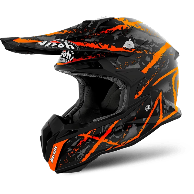 Airoh Terminator Open Vision Carnage Orange Helmet 3 Airoh Terminator Open Vision Carnage Orange Helmet