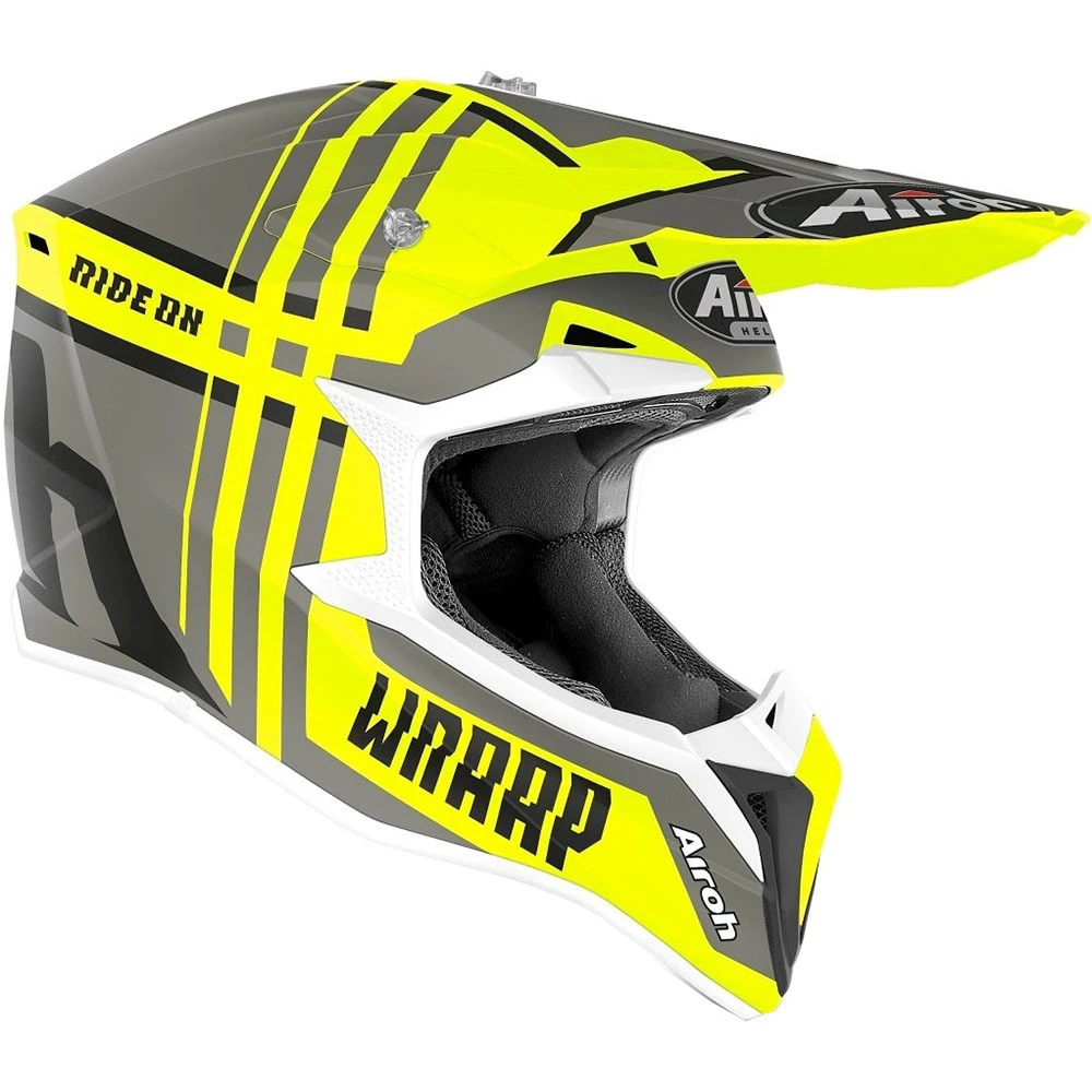 Airoh Wraap Broken Matte Yellow Helmet 4 Airoh Wraap Broken Matte Yellow Helmet - Image 2