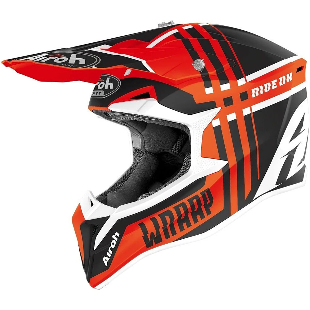 Airoh Wraap Broken Matte Orange Helmet 3 Airoh Wraap Broken Matte Orange Helmet