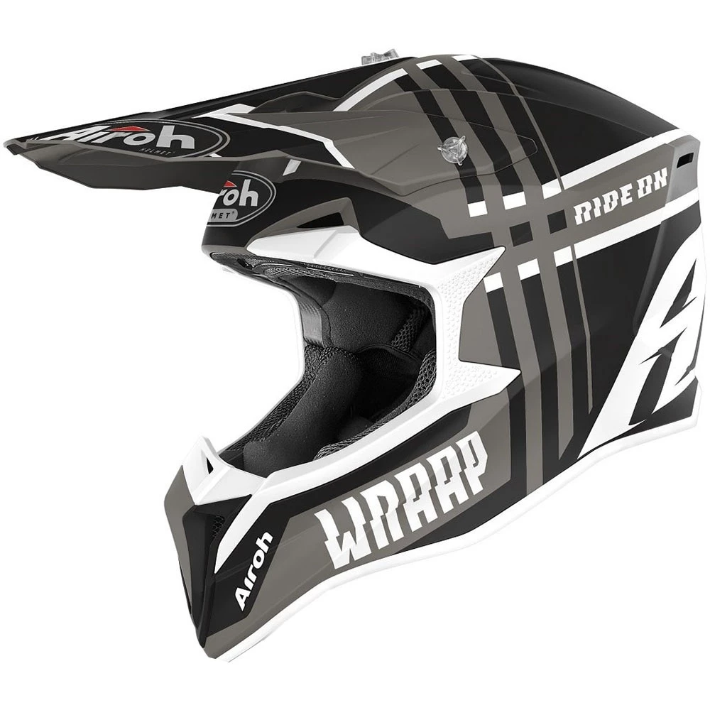 Airoh Wraap Broken Matte Anthracite Helmet 3 Airoh Wraap Broken Matte Anthracite Helmet